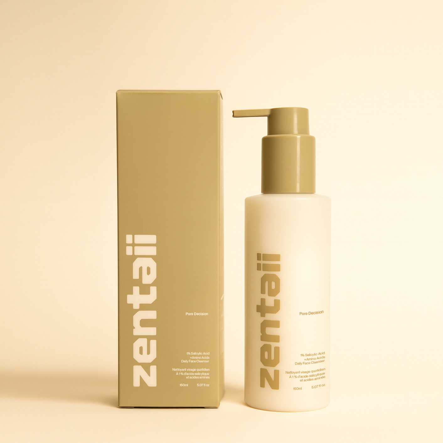 Zentaii Pore Decision 1% Salicylic + Amino Acids Daily Face cleanser