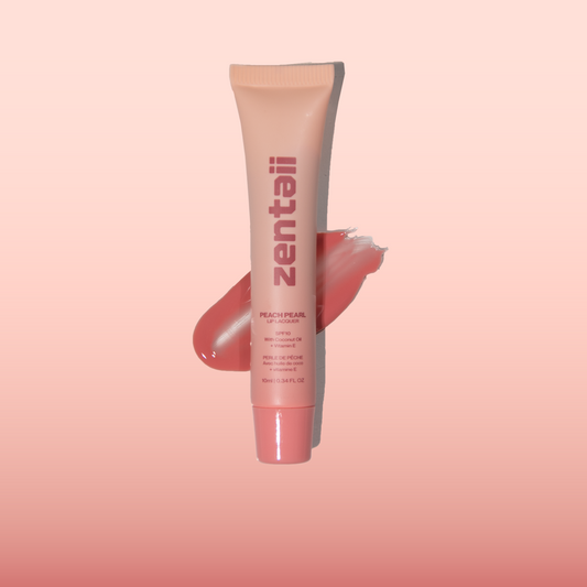 Zentaii Peach Pearl Lip Lacquer